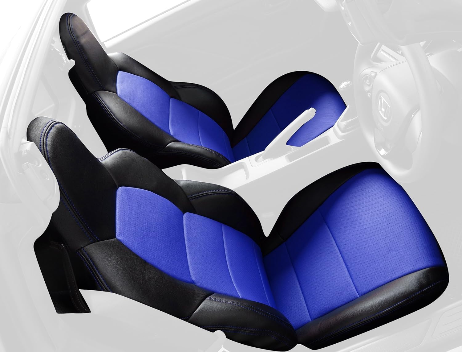 オートウェア シートカバー S660 専用 ブラック 青色 品番 1921 S660 Jw5 1921
