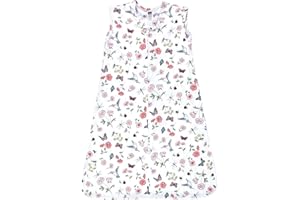 Hudson Baby Unisex Baby Cotton Sleeveless Wearable Sleeping Bag, Sack, Blanket, Hummingbird Garden, 12-18 Months