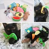 Onebarleycorn Catnip Toys 12 Pack Cat Toys Indoor Outdoor Plush Crinkle Balls view 2