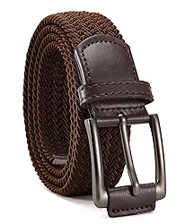 CHAOREN Mens Stretch Belt - 1 3/8" Elastic Braided