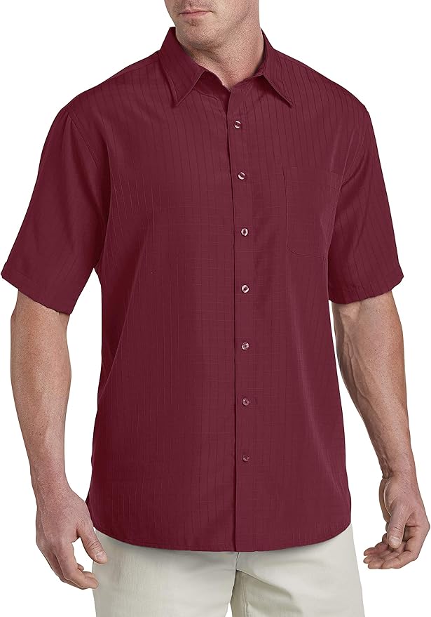 Harbor Bay by DXL Big and Tall ShortSleeve Microfiber