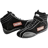 RaceQuip Race Shoes Euro Carbon-L Series SFI 3.3/5 Certified Black Size 10.5 30500105