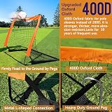 Dimples Excel Pop-Up Football Goal 4x3FT Orange Portable & Foldable view 5