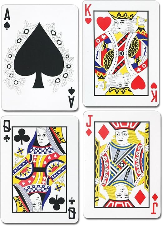 Amazon Com Club Pack Of 12 Casino Royal Flush Playing Card Cutout