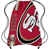 FOCO San Francisco 49ers NFL Big Logo Drawstring Backpack