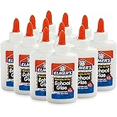 Elmers Liquid School Glue, Slime Glue & Craft Glue | Washable, 4 Ounces Each, Great for Making Slime, 12 Count