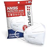SupplyAID RRS-KN95-5PK KN95 Protective Mask, Protection Against PM2.5 Dust. Pollen and Haze-Proof, 5 Pack