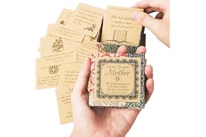 Navy Peony A Collection of Quotes About Mothers - 47 Notecards, Eco-Friendly, Palm-Sized Box | Inspiring Notes for the World's Greatest Woman | Unique Present for Mom's Day