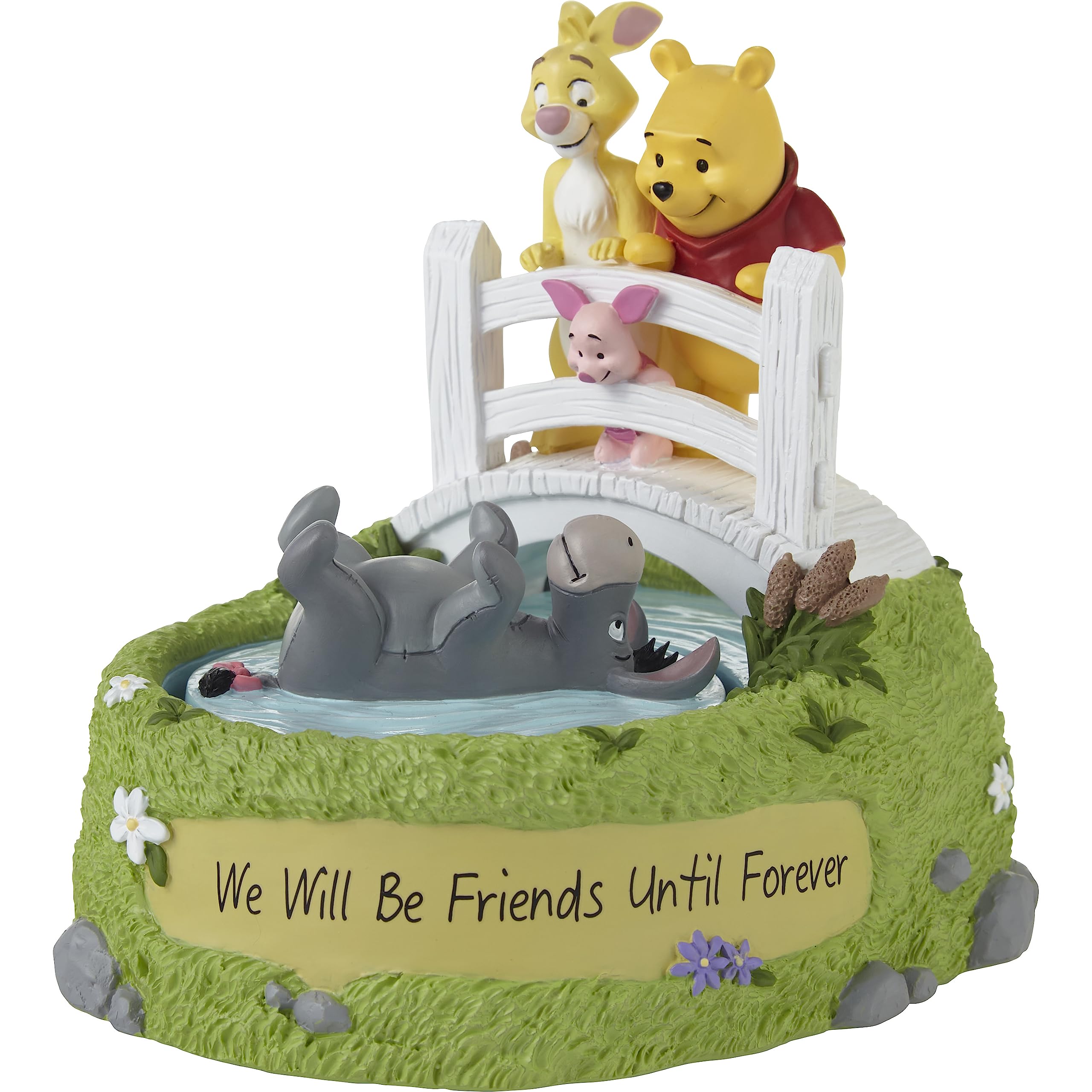 Photo 1 of Precious Moments 231701 We Will Be Friends Until Forever Disney Winnie The Pooh and Friends Rotating Resin Musical