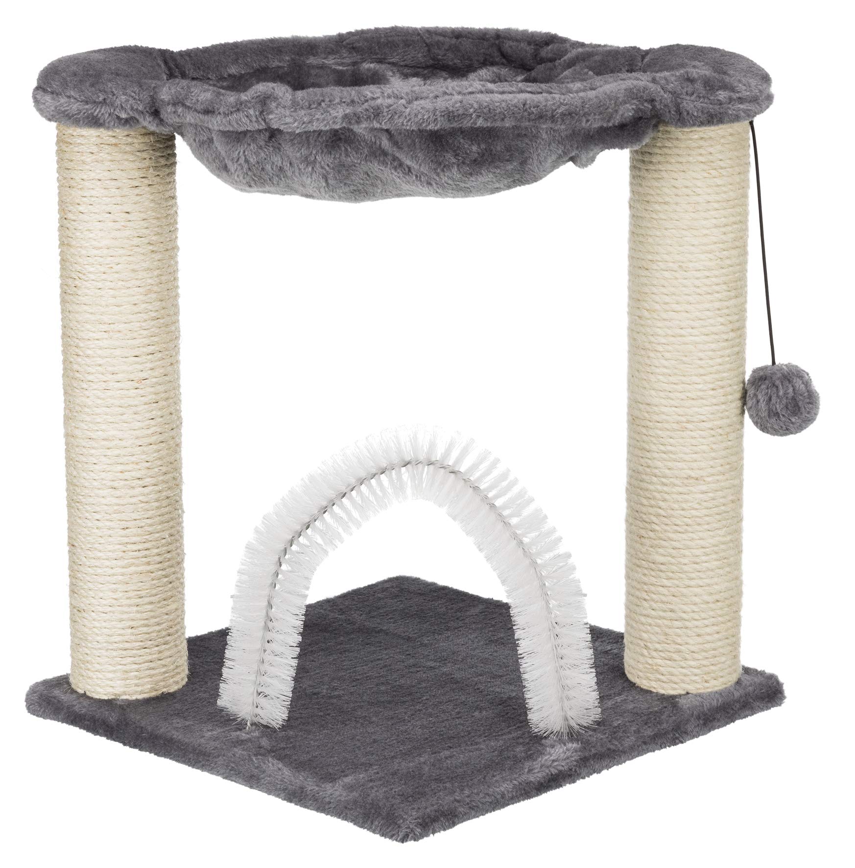 Trixie Baza Gray Scratching Post with Hammock for Cats