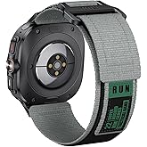 ANCOOL Compatible with Samsung Galaxy Watch Ultra 47mm(2025/2024) Bands, Breathable Nylon Sport Band for Galaxy Ultra Watch Bands for Men Women, Grey