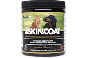 Flora Health BiologicVET BioSKIN&Coat Natural Antihistamine, Quercetin, Bromelain, Lignans, Prebiotics, for Dogs and Cats 200