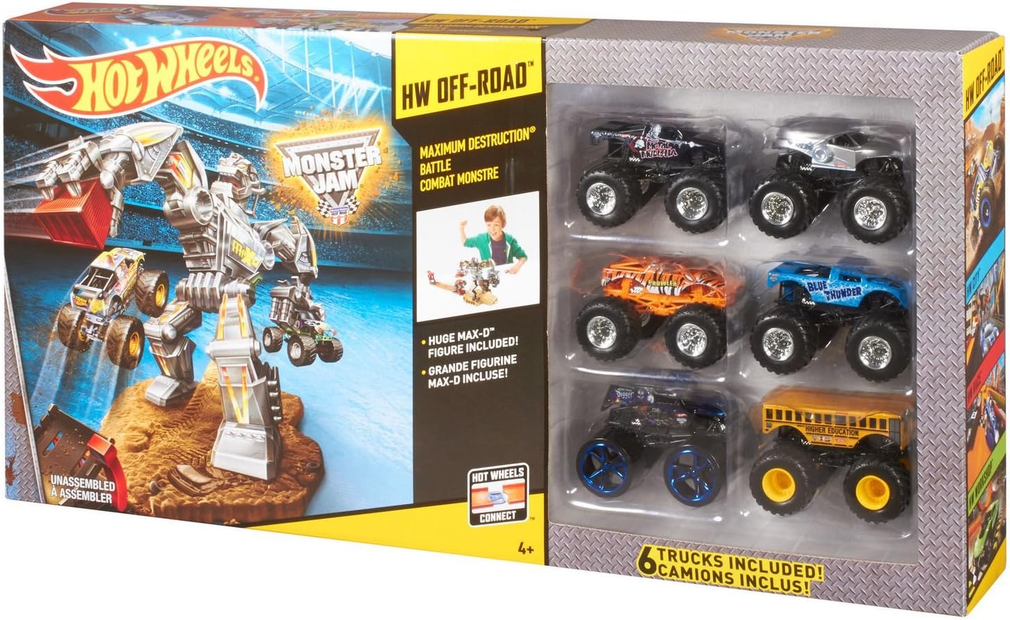 hot wheels monster jam maximum destruction battle trackset