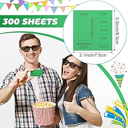 Kosiz 300 Sheets Raffle Tickets Sheets Hold This