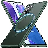 FNDMIL[NO.1 Magnetic for Samsung Galaxy Note 20 Case with MagSafe[Military Grade Drop Tested][Translucent Matte][Anti-Fingerprint] Soft Silicone Bumper for Samsung Galaxy Note 20 5G Phone Case,Green