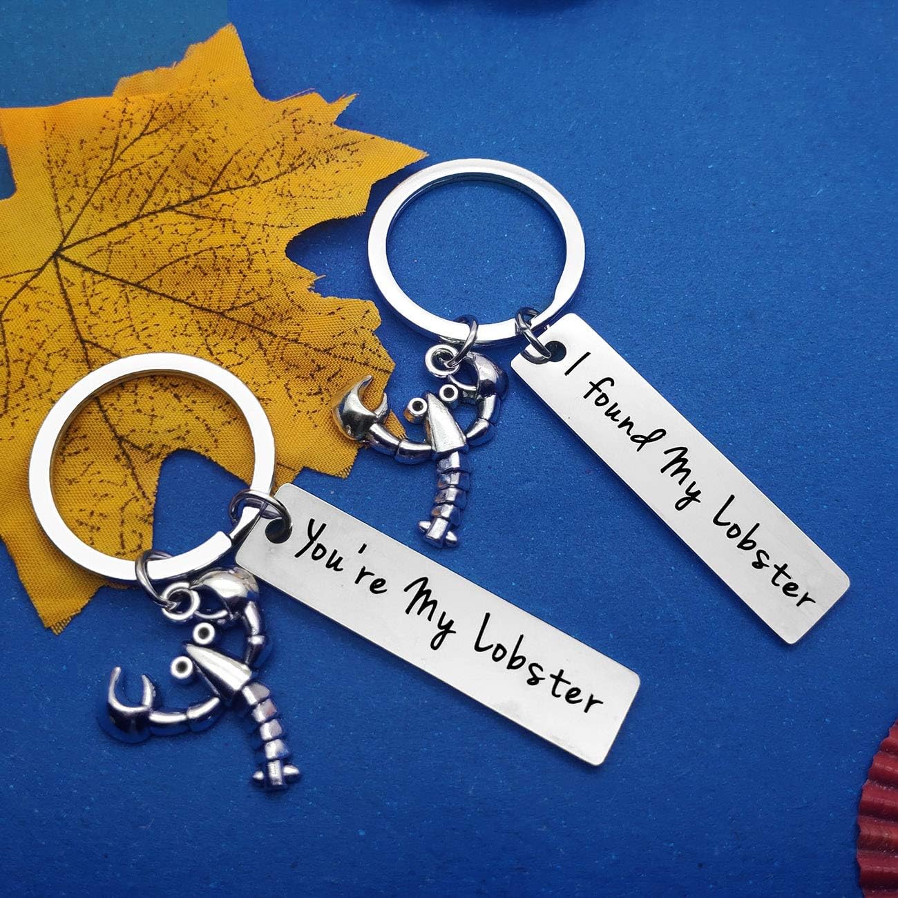 You're My Lobster Couple Keyring Lobster Keyring Gift for Boyfriend Girlfriend Best Friend Birthday Gifts Anniversary Keyring Gifts for Wife Husband Valentine's Day Gifts Keychain - Image 4