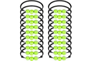 WAYYOGH 20 Pcs Tennis Charm Bracelets Tennis Party Favors Gifts Sport Tennis Ball Beads Adjustable Wristbands Bracelet for Women Sport Birthday Party Tennis Ball Team Player Holiday Graduation Party Gifts