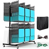 Eastrexon Folding Chair Rack, Heavy-Duty Folding