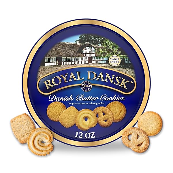 ROYAL DANSK DANISH BUTTER COOKIES, PREMIUM ASSORTED COOKIES...