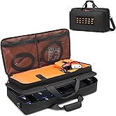 SLINRKE Carrying Bag Compatible with Boss ME-80 / ME-90 / GT-1000 / GX-100 Guitar Multi-effects Pedal, Guitar Pedal Board Case with Compartment for Guitar Cable or Other Accessories