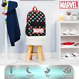 Marvel Spider-Man Backpack Kids Teens Rucksack School Bag Black AOP view 3