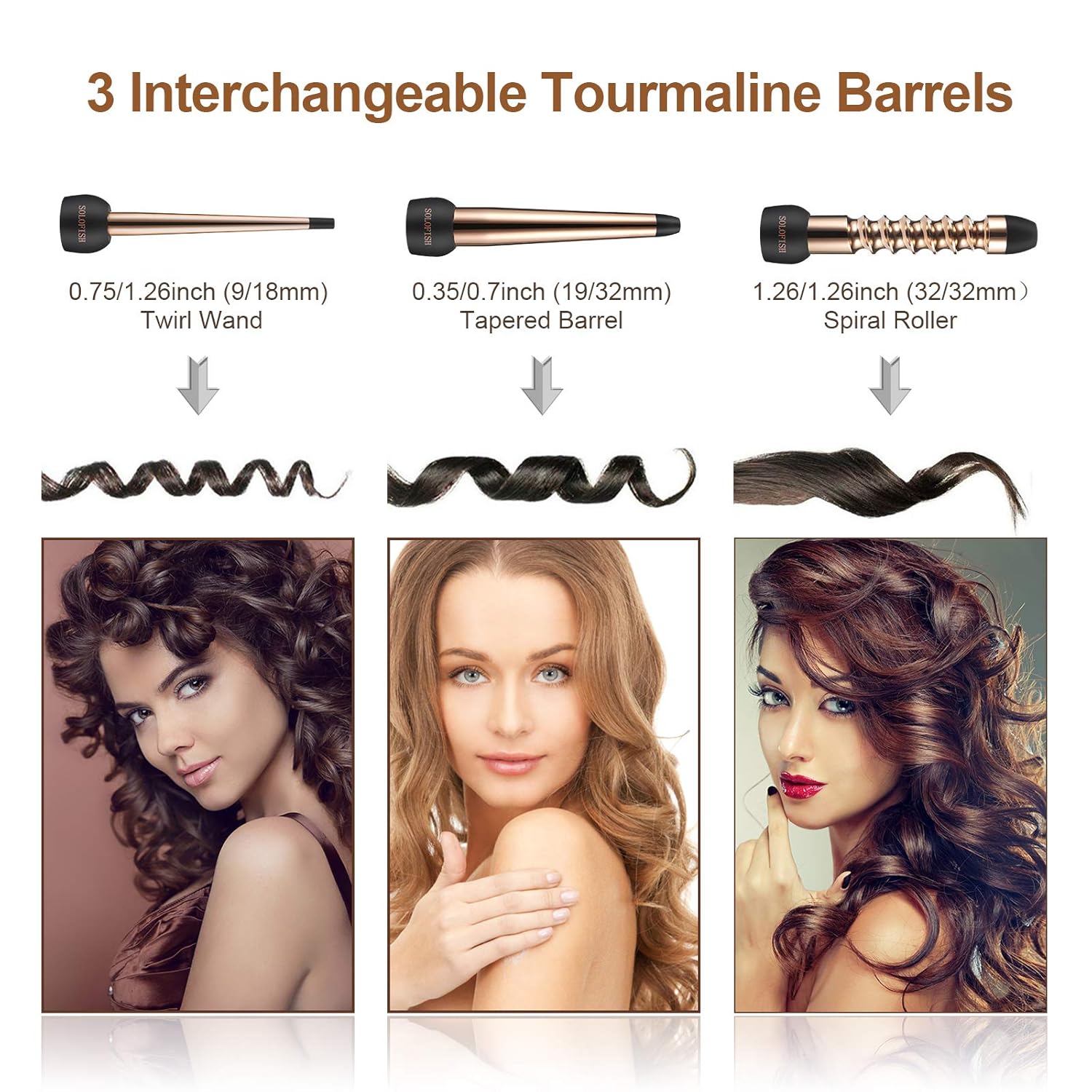 solofish hair curling iron