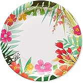 American Greetings Tropical Luau Party Supplies for BBQs and All Summer Parties, Dinner Plates (36-Count)