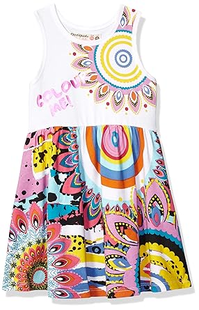 Desigual Mädchen Kleid Girl Knit Dress Straps (Vest_adís Abeba)