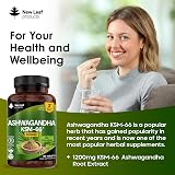 New Leaf Ashwagandha KSM 66 1200mg Vegan Tablets 180 6 Month Supply view 3