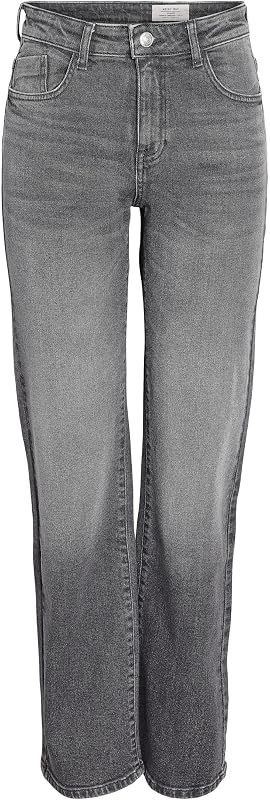 NMYOLANDA Nw Wide Jeans AZ371DG FWD Noos, Denim Grigio Scuro, 26W x 30L — foto 1 di 8