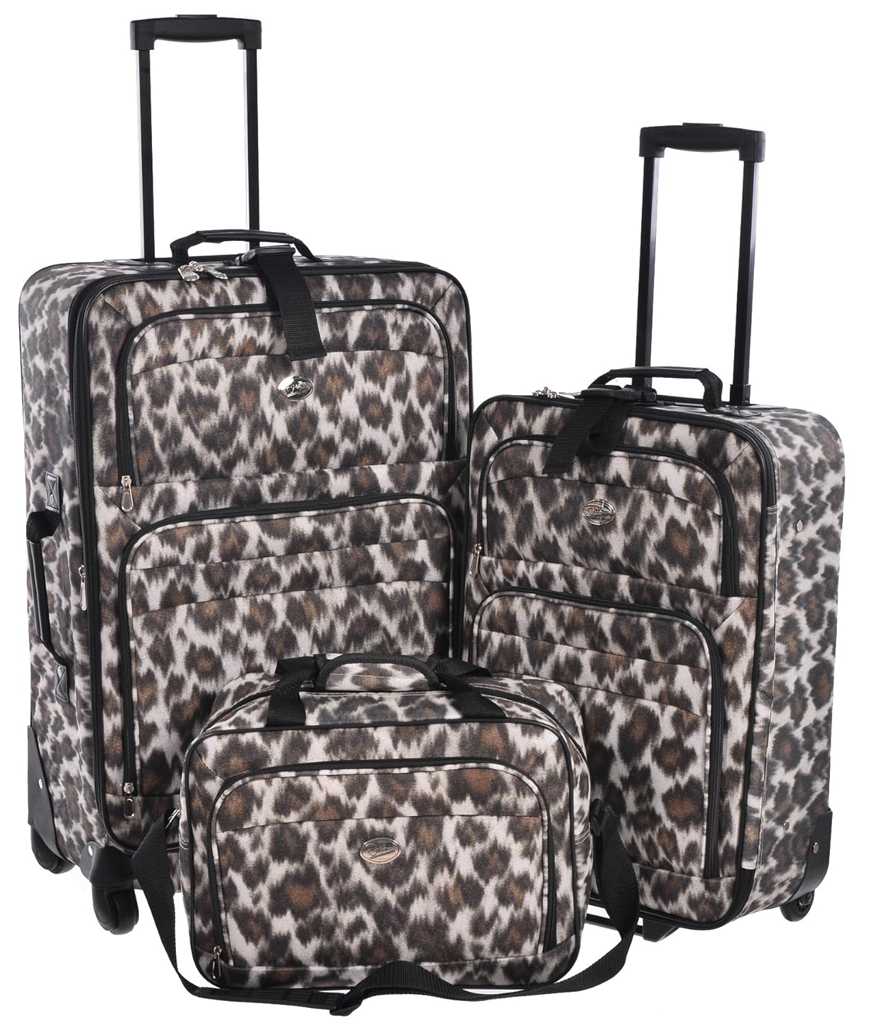 leopard carry on luggage