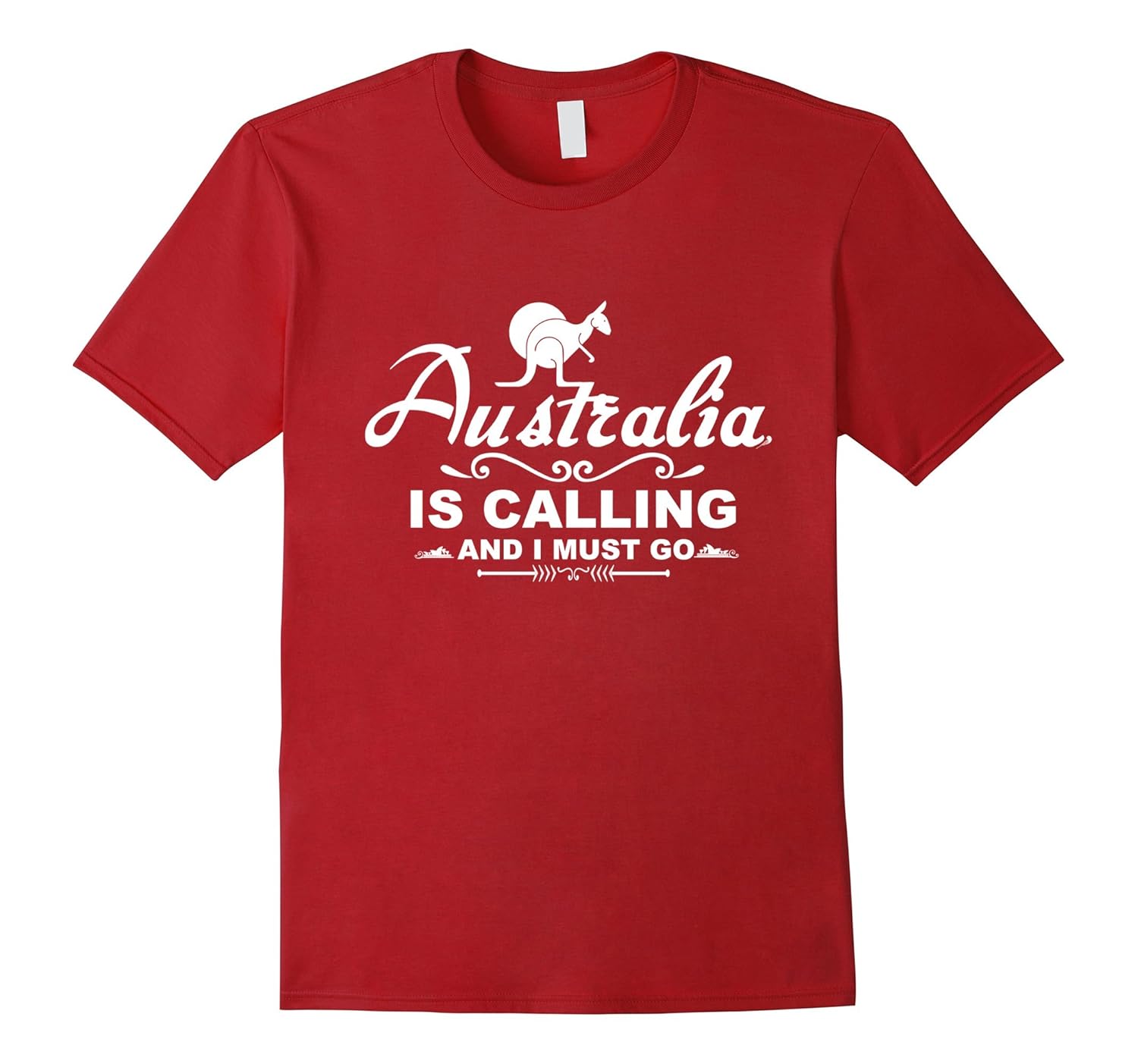 Australia Is Calling And I Must Go Kangaroo Travel Tee Shirt-ANZ