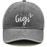 Wodeal Gigi Hats for Women, Gigi Gifts for Grandma, Adjustable Embroidered Grandmother Baseball Cap