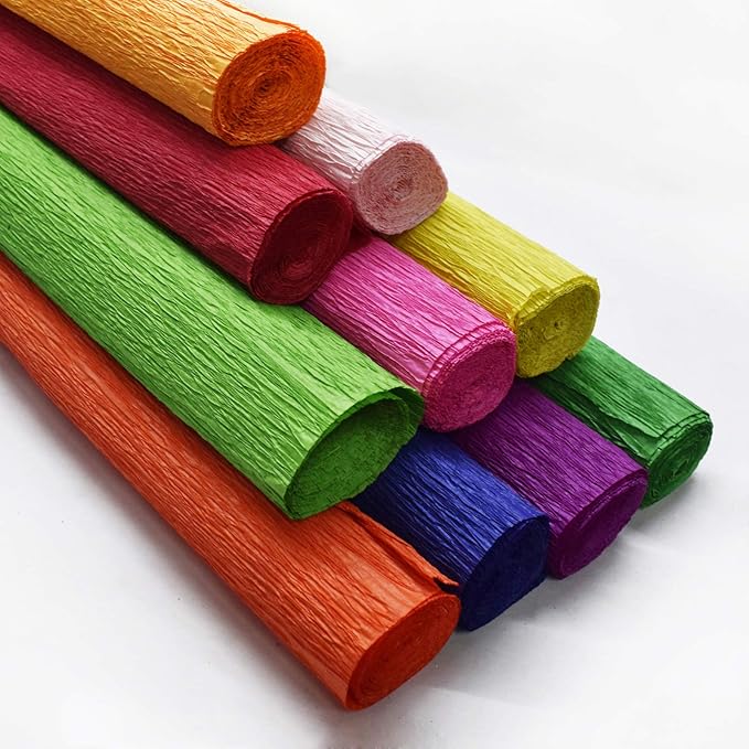 Asian Hobby Crafts DIY Flower Wrapping Packing Crepe Handmade Crinkled