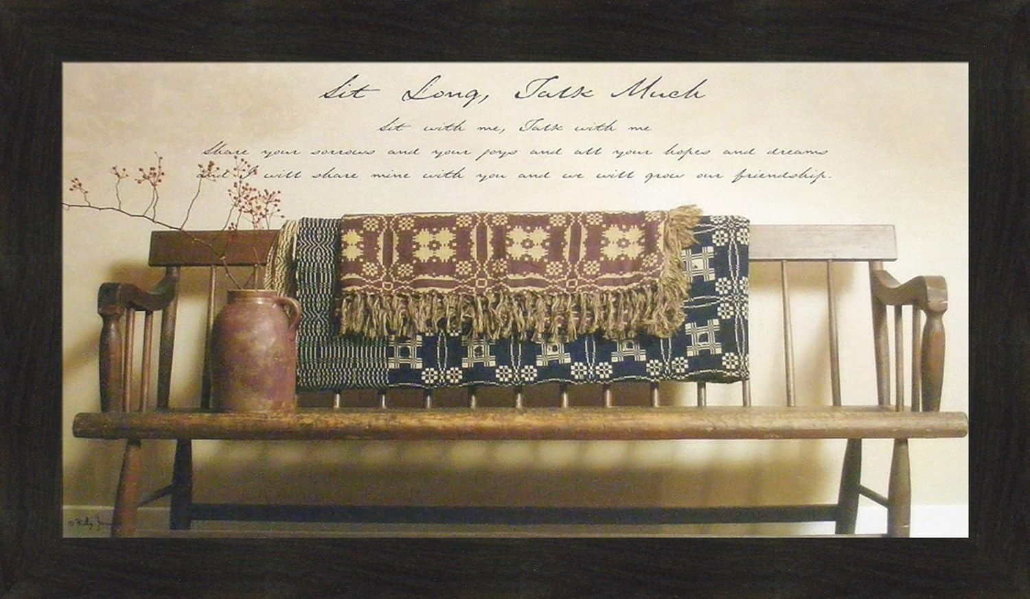 Amazon Com Home Cabin Decor Sit Long Talk Much By Billy Jacobs