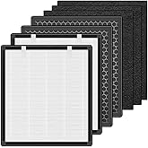 HOAXCINN H13 Replacement Air Filter Compatible with Samrado M6 Pet Air Purifier, 3 In 1, H13 High-Efficiency Activated Carbon Filter, 2-pcs