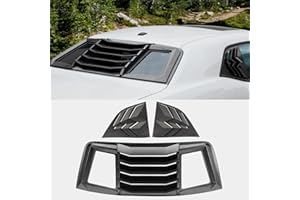 HAKA TOUGH Window Scoop Louvers for Dodge Challenger 2016-2022 Accessories, Challenger Side Window Scoop Sun Shade Rear Windo
