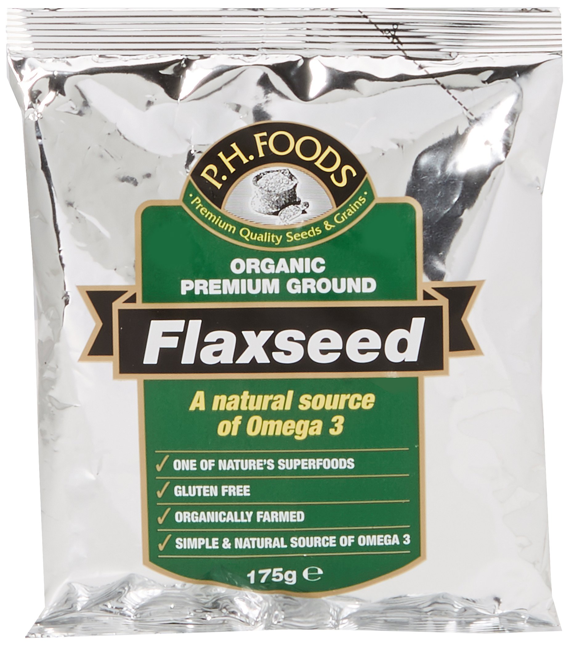Prewett's Organic Premium Ground Flaxseed 175 g (Pack of 6)