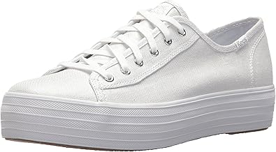 keds triple kick metallic linen silver