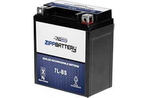 ZIPPBATTERY Rechargeable Replacement YTX7L-BS High Performance - Maintenance Free - Sealed AGM Motorcycle Battery