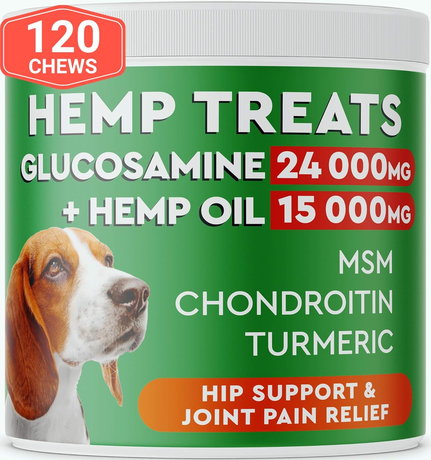 Pawfectchow Hemp + Glucosamine Treats for Dogs Made in