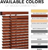 Funky Gadgets PVC Venetian Blind 45cm Walnut 41cm Trim Ready to Fit view 4