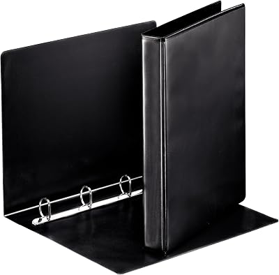 Esselte 4 Ring Binder PP 190 Sheets 42 mm Spine A4 Black