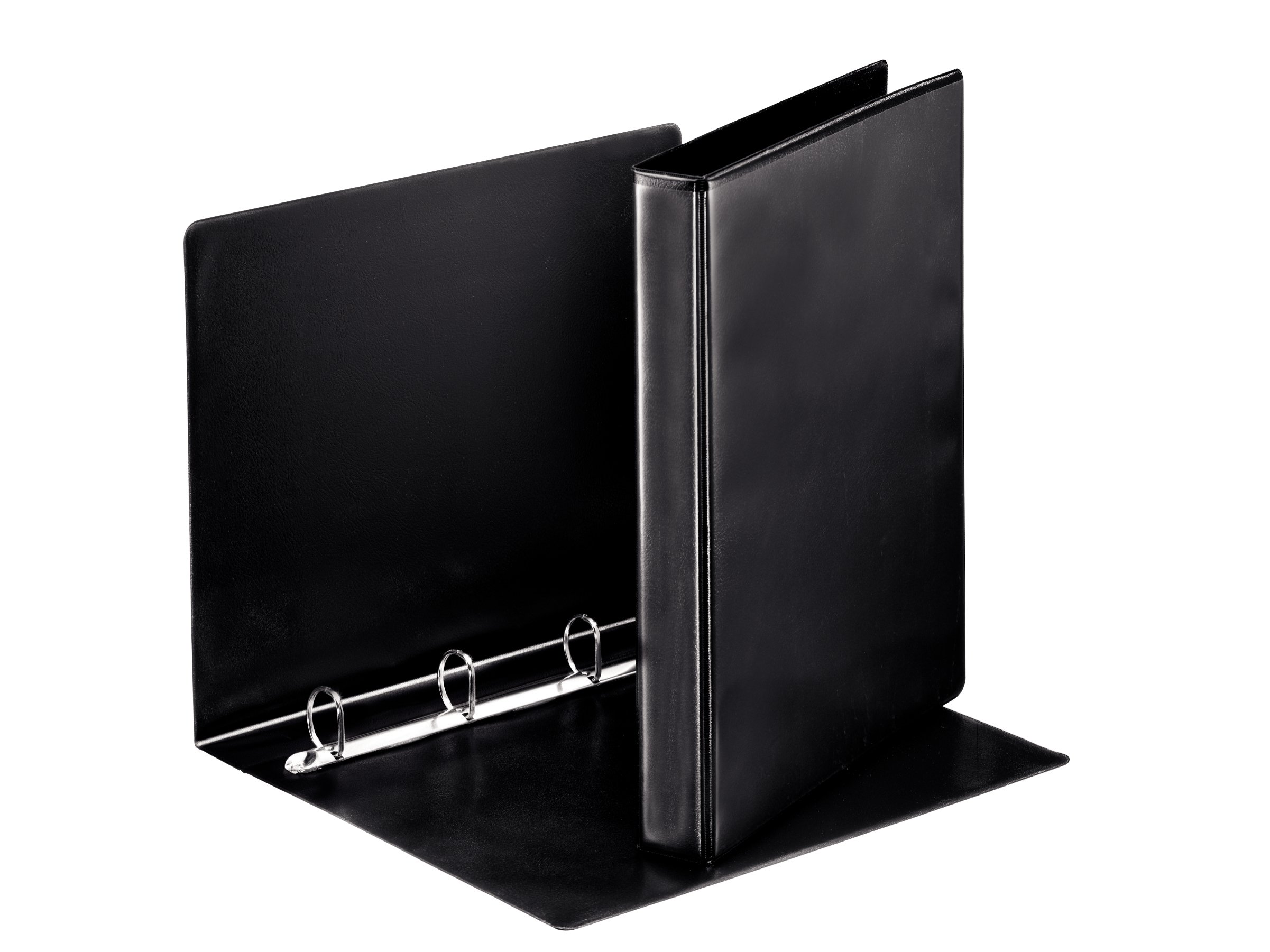 Esselte 4 Ring Binder, PP, Holds up to 190 Sheets, 42 mm Spine, 49733 - A4, Black — image 1