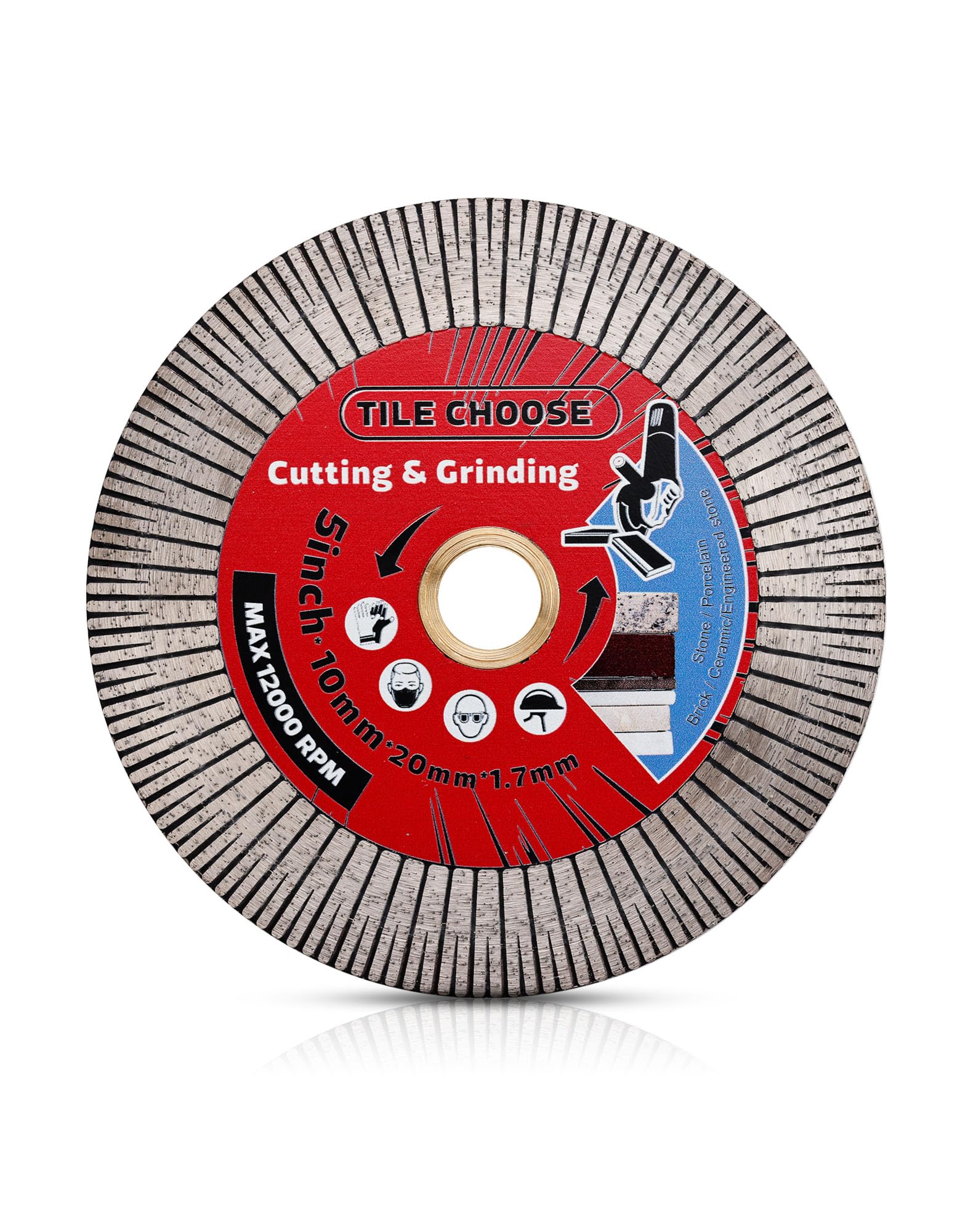 Casaverde 125mm Diamond Cutting Disc,Tile Cutting Blade for Granite Marble Porcelain Tile