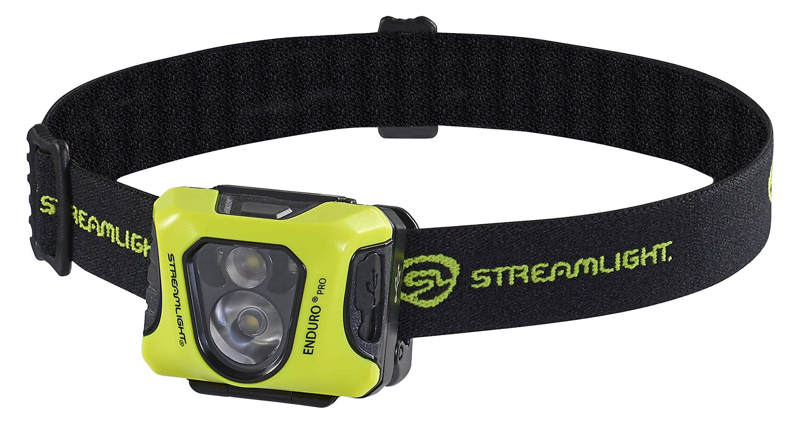 Photo 1 of ***STRAP IS BROKEN***
Streamlight 61435 Enduro Pro USB 200-Lumen 2080-Candela Ultra-Light LED Rechargeable Headlamp with Spot & Flood Beams, Elastic Head Strap, and USB Cable, Yellow