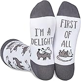 InnoBeta Possum Gifts for Possum Lovers, Possum Socks for Christmas & Birthday, One Size Crew Socks