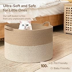 INDRESSME 115L Extra Large Woven Baskets for