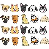 Framendino, 20 Pack Dog Silicone Focal Beads Bulk Dog Pen Bead Puppy Spacer Bead for Pens Beadable Keychain Making DIY Crafts