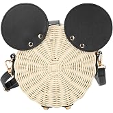 Mickey Mouse Ears Wicker Handbag